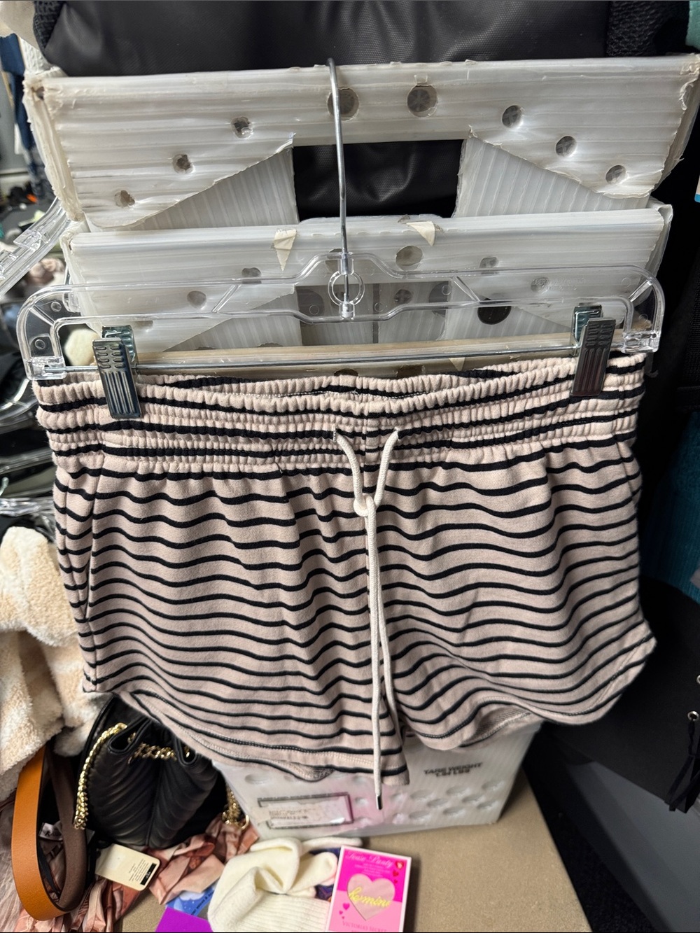 H&M striped shorts small // 092567